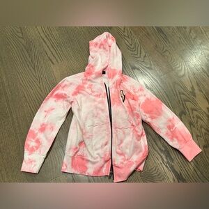 Pink Tie-Dye Kids Hoodie